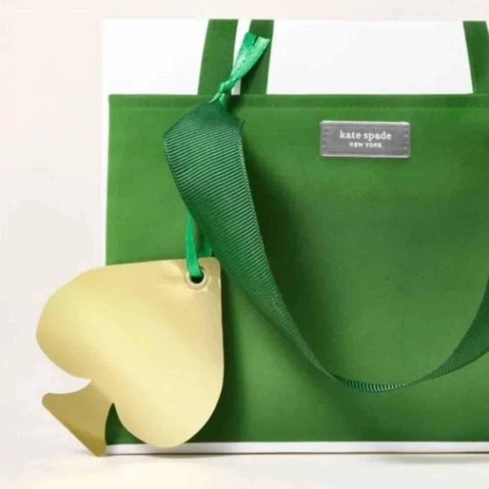 NWT Set of 6 Mini Favor Gift Bags Black/Green/Red - kate spade new york x Target